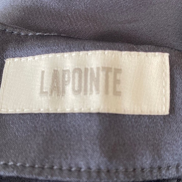 NWOT LAPOINTE from Neiman Marcus satin like long twist tunic top. Stunning! - Picture 9 of 12